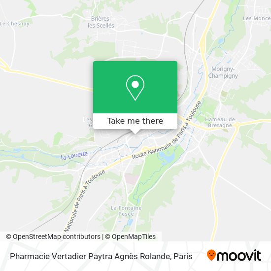 Mapa Pharmacie Vertadier Paytra Agnès Rolande