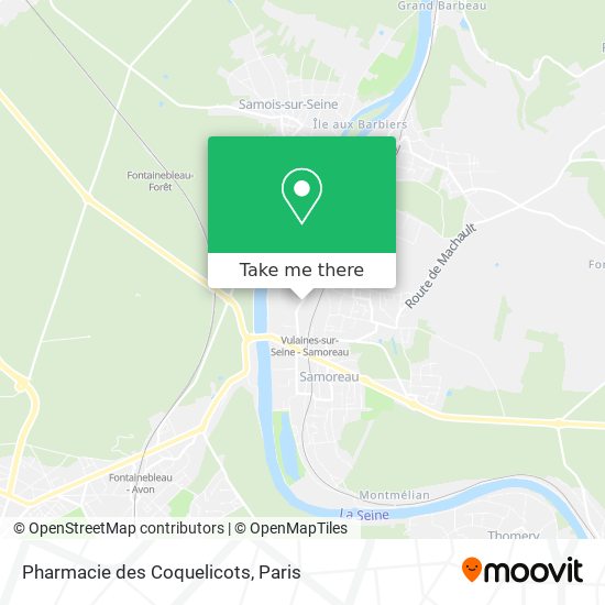 Mapa Pharmacie des Coquelicots