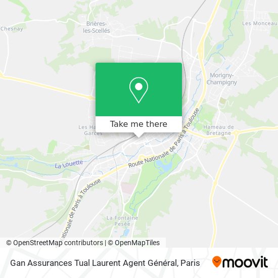 Gan Assurances Tual Laurent Agent Général map