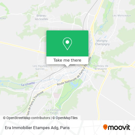 Era Immobilier Etampes Adg map