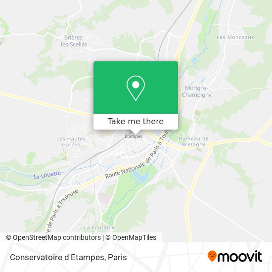 Conservatoire d'Etampes map