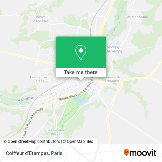 Mapa Coiffeur d'Etampes