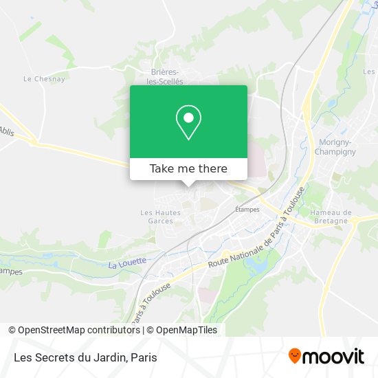 Les Secrets du Jardin map