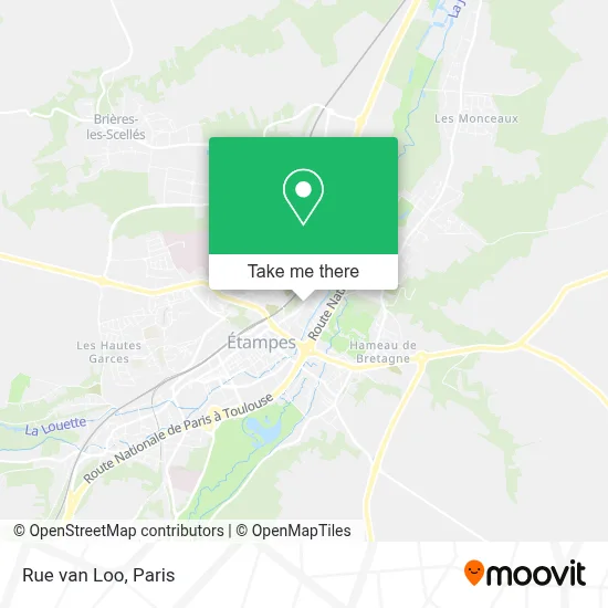 Rue van Loo map
