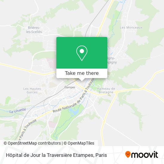 Hôpital de Jour la Traversière Etampes map