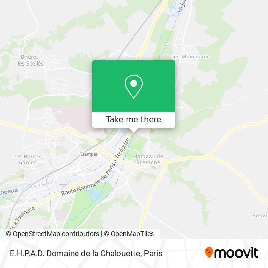 E.H.P.A.D. Domaine de la Chalouette map