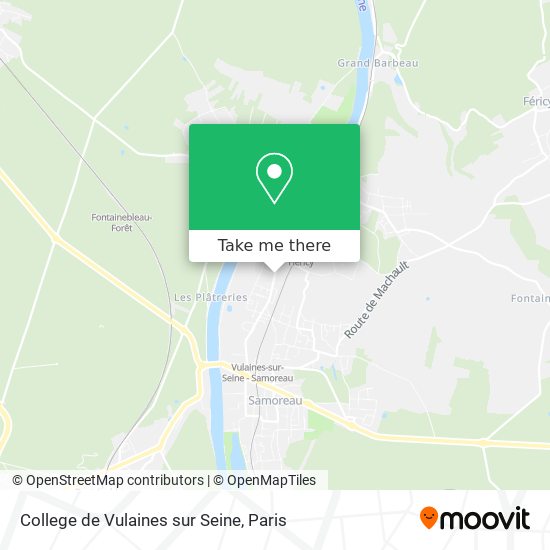 College de Vulaines sur Seine map