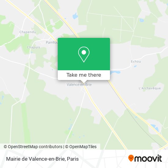 Mairie de Valence-en-Brie map