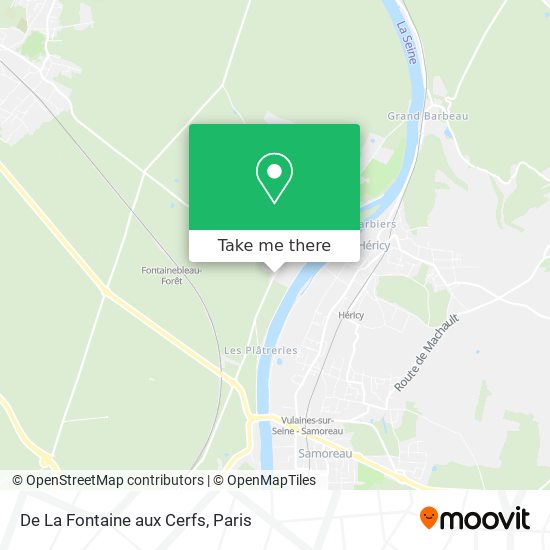 De La Fontaine aux Cerfs map