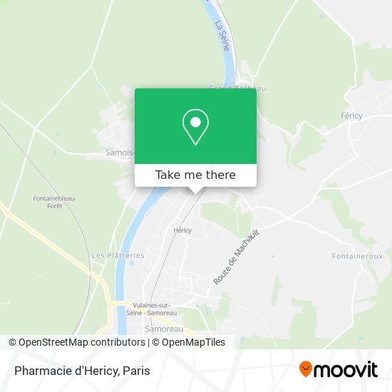 Pharmacie d'Hericy map