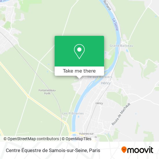 Mapa Centre Équestre de Samois-sur-Seine