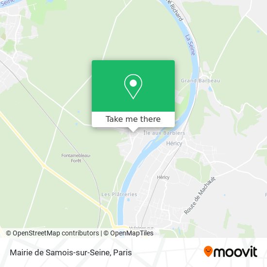 Mapa Mairie de Samois-sur-Seine
