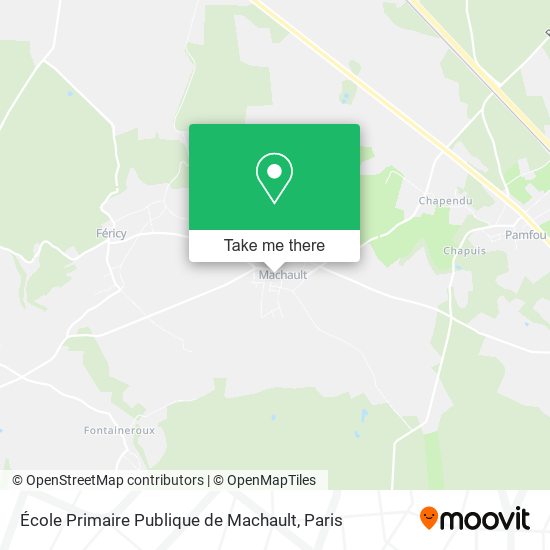 Mapa École Primaire Publique de Machault