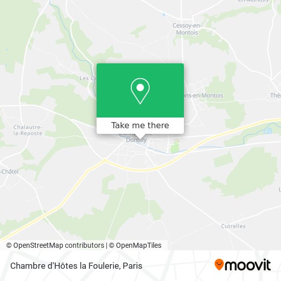 Chambre d'Hôtes la Foulerie map