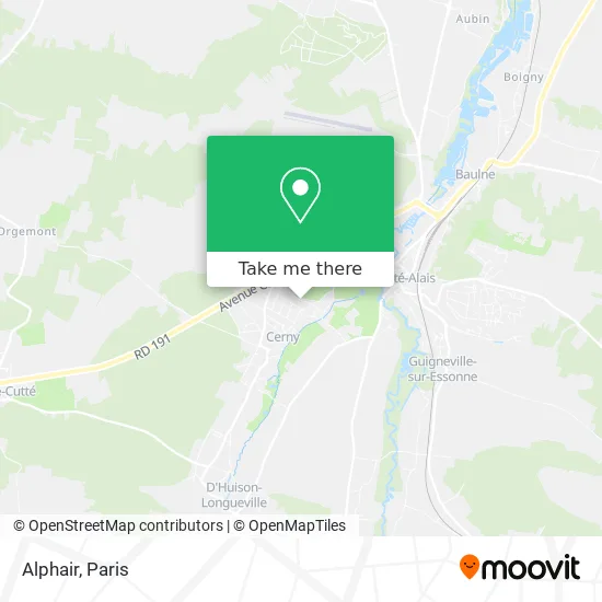 Alphair map