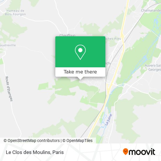 Le Clos des Moulins map