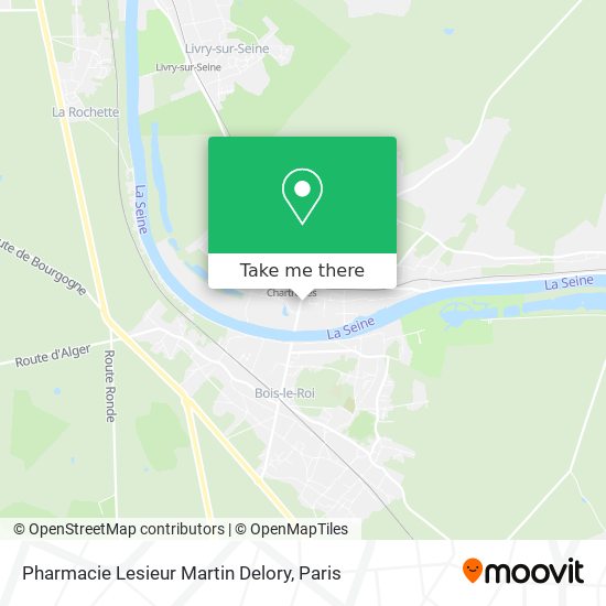 Pharmacie Lesieur Martin Delory map