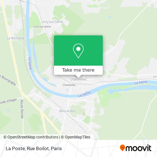 La Poste, Rue Boilot map