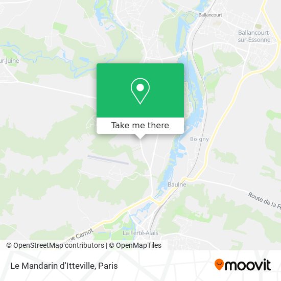 Mapa Le Mandarin d'Itteville