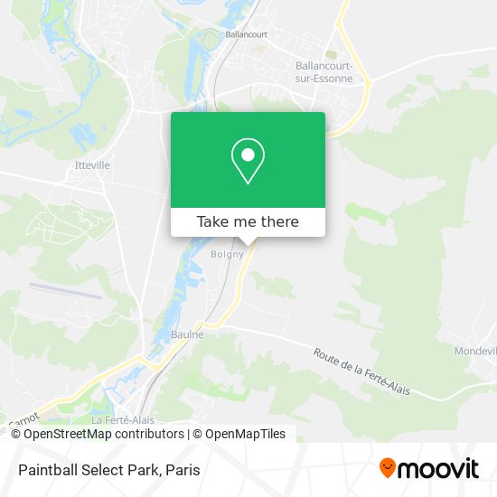 Mapa Paintball Select Park