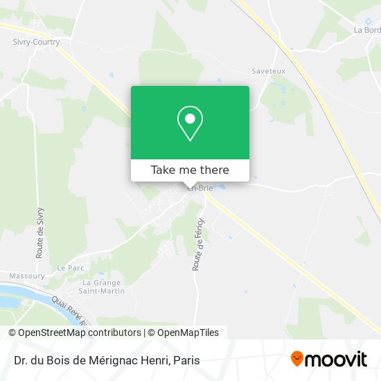 Dr. du Bois de Mérignac Henri map