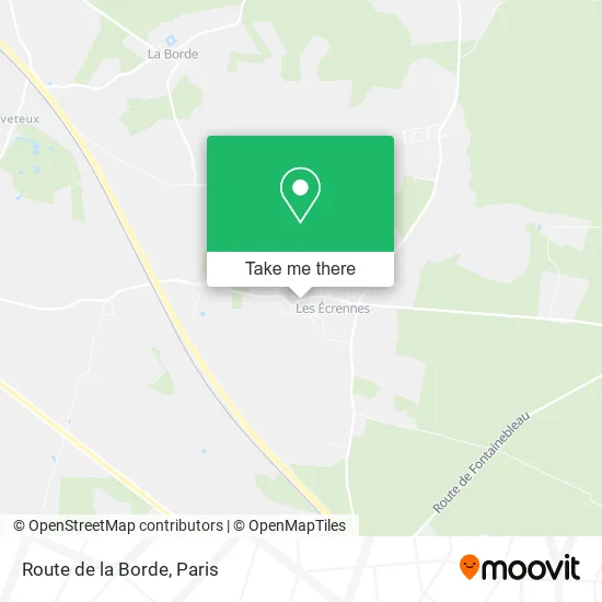 Route de la Borde map