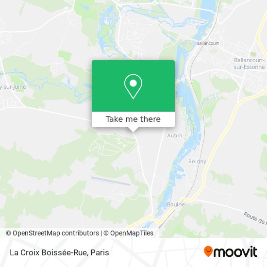 Mapa La Croix Boissée-Rue