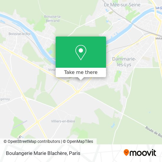 Mapa Boulangerie Marie Blachère