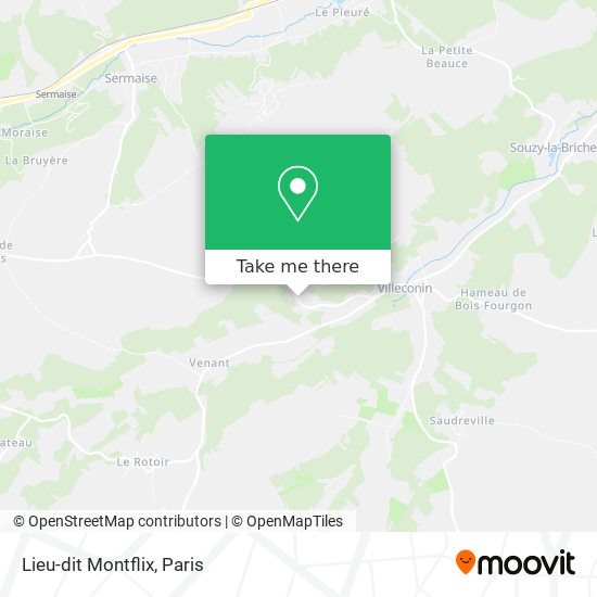 Mapa Lieu-dit Montflix