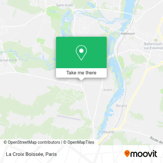La Croix Boissée map