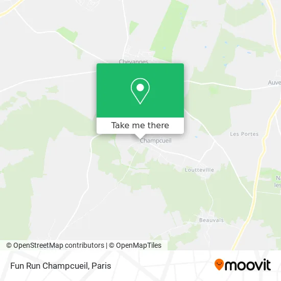 Fun Run Champcueil map