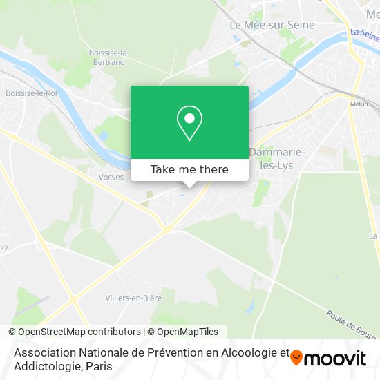 Association Nationale de Prévention en Alcoologie et Addictologie map