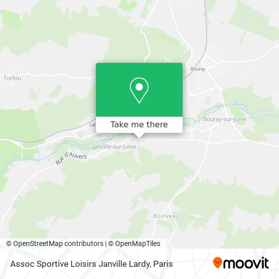 Mapa Assoc Sportive Loisirs Janville Lardy