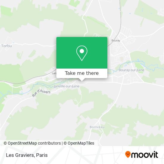 Les Graviers map