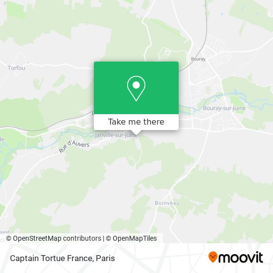 Mapa Captain Tortue France