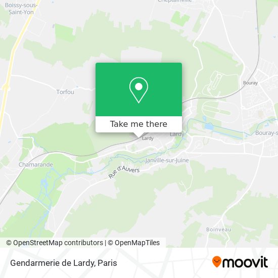 Gendarmerie de Lardy map