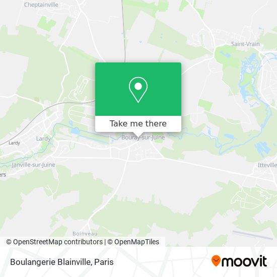 Mapa Boulangerie Blainville