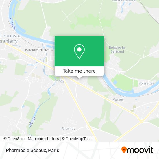 Pharmacie Sceaux map