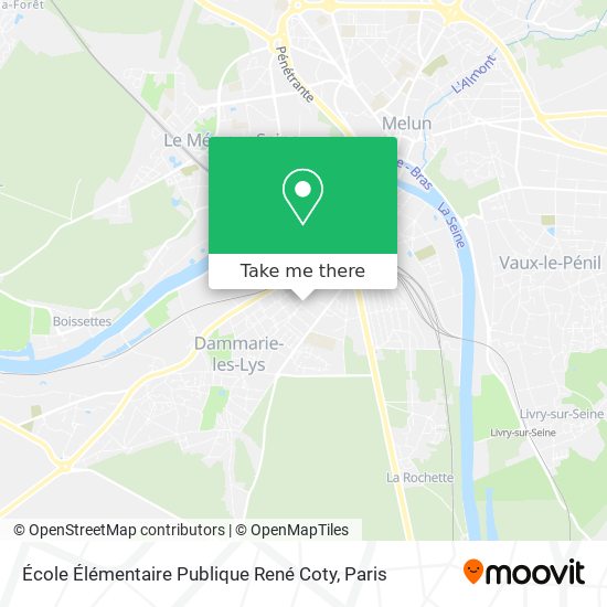 Mapa École Élémentaire Publique René Coty