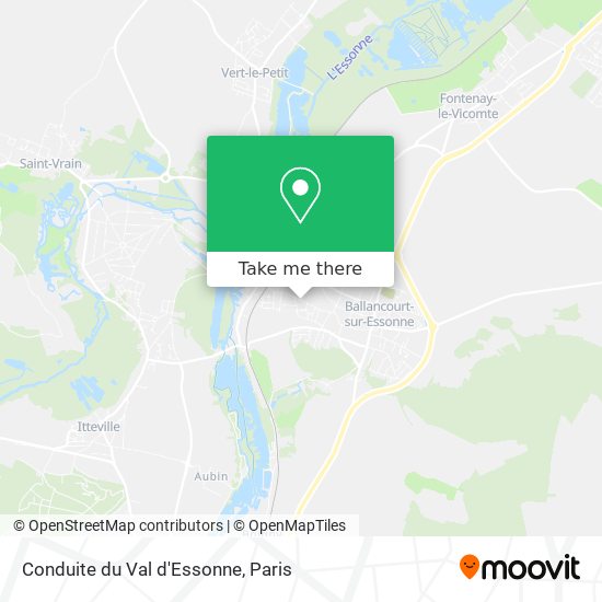 Conduite du Val d'Essonne map