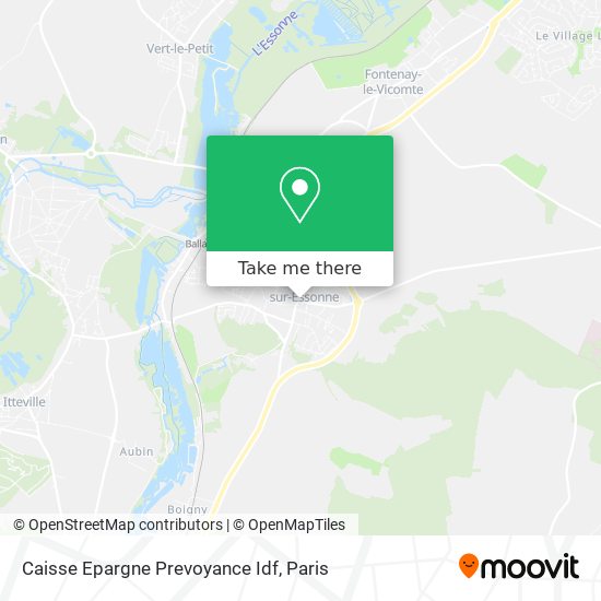 Mapa Caisse Epargne Prevoyance Idf