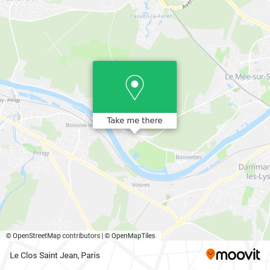 Mapa Le Clos Saint Jean