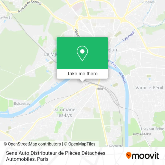 Sena Auto Distributeur de Pièces Détachées Automobiles map