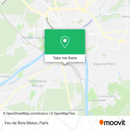 Feu de Bois Melun map