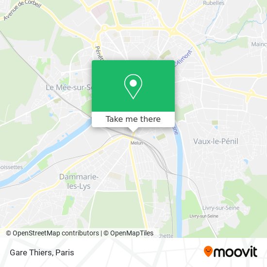 Mapa Gare Thiers