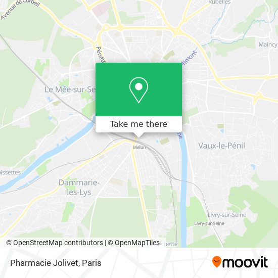 Mapa Pharmacie Jolivet