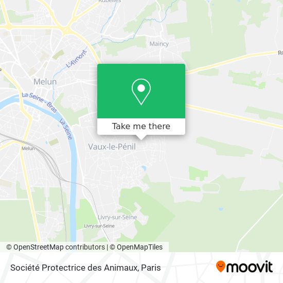 Société Protectrice des Animaux map