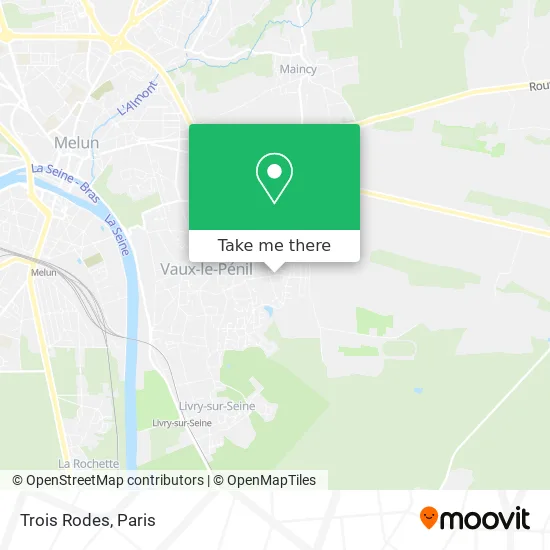 Trois Rodes map