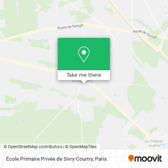 Mapa École Primaire Privée de Sivry-Courtry