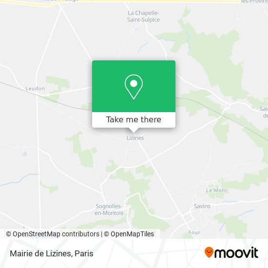 Mapa Mairie de Lizines